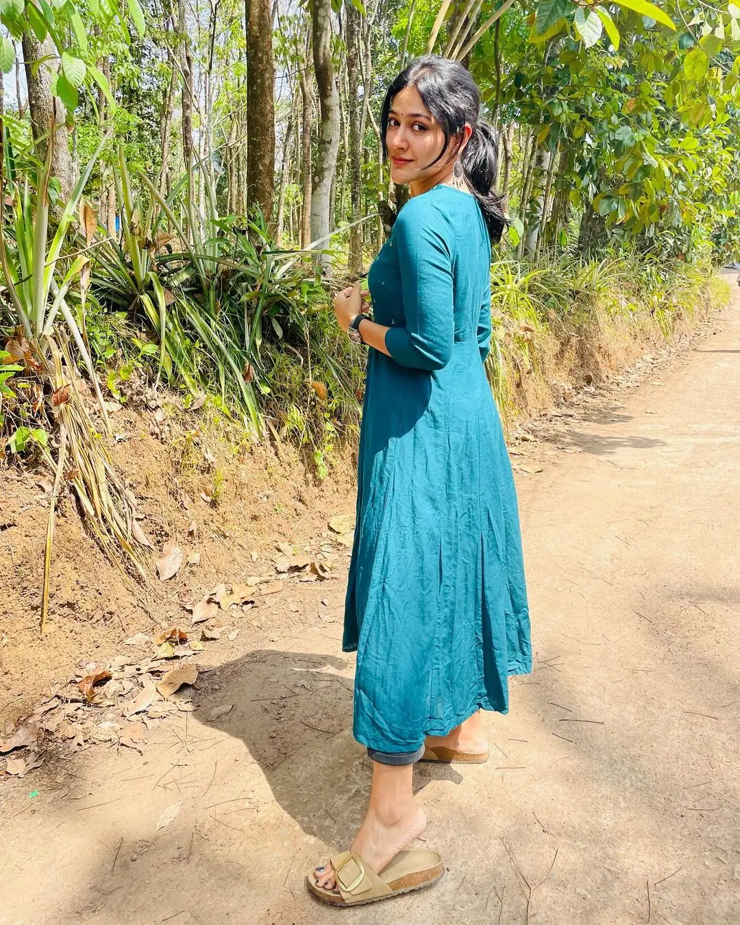 Malayalam Actress Anarkali Nazar Photoshoot in Green Dress